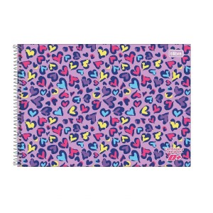CADERNO DE CARTOGRAFIA ESPIRAL CD D+ FEMININO 96FLS TILIBRA