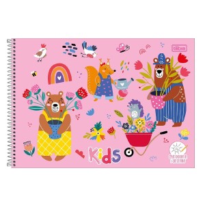 CADERNO ESPIRAL CD CARTOGRAFIA SAPECA FEMININO 96FLS TILIBRA