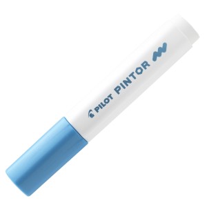 CANETA MARCADOR PILOT PINTOR MEDIA 1.4MM METÁLICO AZUL