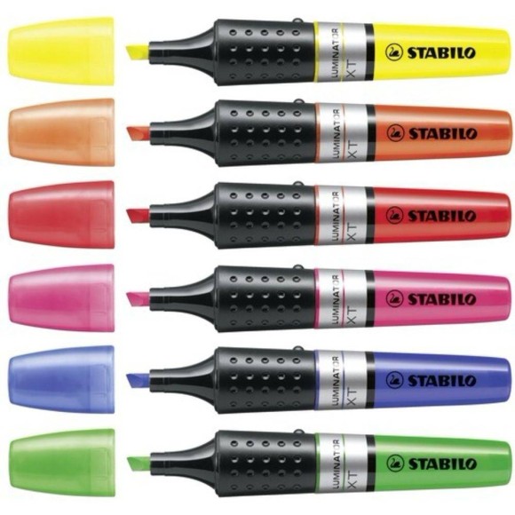 KIT MARCA TEXTO LUMINATOR 6 UNIDS STABILO