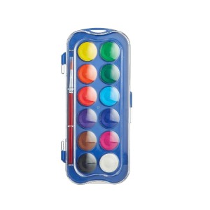 PASTILHA AQUARELA ESTOJO C/ 12 CORES + PINCEL GIOTTO