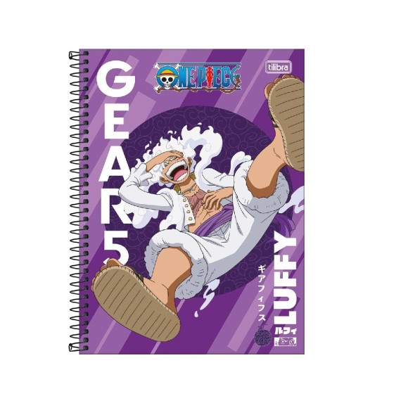 CADERNO ESPIRAL CD UNIV 1M ONE PIECE 80 FLS TILIBRA