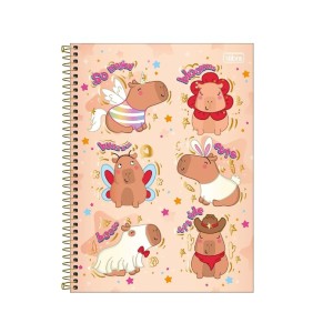 CADERNO ESPIRAL CD UNIV 1M CAPYCLUB 80FLS TILIBRA