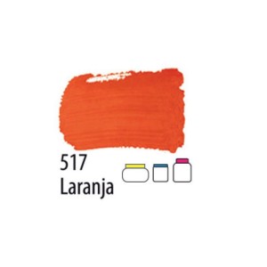TINTA PVA FOSCA 250ML LARANJA 517 ACRILEX