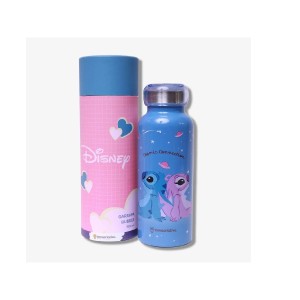 GARRAFA BUBBLE 500ML STITCH E ANGEL NAMORADOS ZONA CRIATIVA