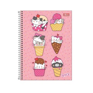 CADERNO ESPIRAL UNIVERSITÁRIO CD 1M 80FLS SPICE FEM TILIBRA