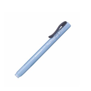 CANETA BORRACHA CLIC ERASER TRANSPARENTE AZUL PENTEL