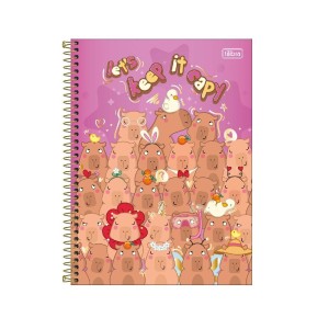 CADERNO ESPIRAL CD UNIVERSITÁRIO 10M CAPYCLUB 160FLS TILIBRA