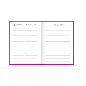 AGENDA COSTURADA DIÁRIA PEPPER ROSA TILIBRA