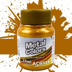 TINTA METAL COLORS OURO VELHO 37ML ACRILEX