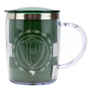 CANECA TÉRMICO 450ML ANOS DOS TITULOS PALMEIRAS MILENO