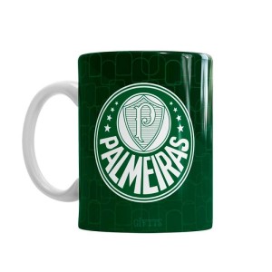 CANECA 300ML PALMEIRAS PORCELANA