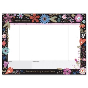 BLOCO SEMANAL FIORE FINA IDEIA