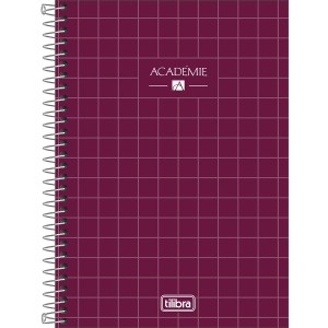 CADERNO ESPIRAL CAPA DURA 1/4 ACADÉMIE 80 FOLHAS TILIBRA