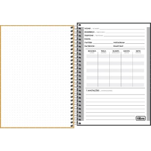 CADERNO ESPIRAL CAPA DURA 1/4 ACADÉMIE 80 FOLHAS TILIBRA