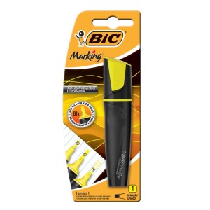 CANETA MARCA TEXTO MARKING AMARELO BIC