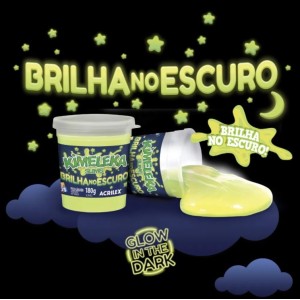 KIMELEKA SLIME BRILHA NO ESCURO 180G ACRILEX