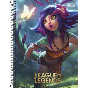 CADERNO ESPIRAL CD UNIV 1M LEAGUE OF LEGENDS 80 FLS TILIBRA