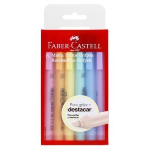 MARCA TEXTO GRIFPEN TONS PASTEL 6 UN FABER-CASTELL