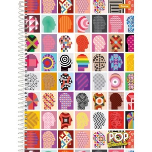 CADERNO ESPIRAL UNIVERSITÁRIO POP COLLECTION 96 FLS FORONI