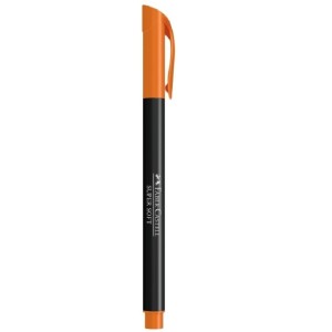 CANETA BRUSH PEN HIDROGRÁFICA SUPER SOFT LARANJA FABER CASTELL
