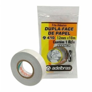FITA DUPLA FACE 12MM X10M ADELBRAS