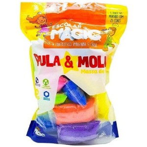 MASSA DE EVA PULA E MOLDA 15 CORES GRUPO MAGIC