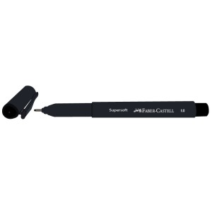 CANETA SUPERSOFT PEN 1.0 PRETO FABER-CASTELL