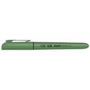 CANETA PINCEL BRUSH METALLIC VERDE CIS