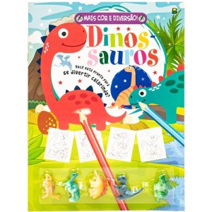 MAIS COR E DIVERSÃO DINOSSAUROS TODOLIVRO